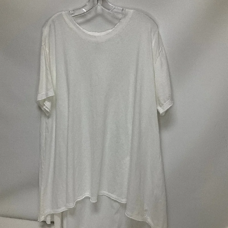 Stock Clearance Athletic Top Short Sleeve By Free People In White, Size: M