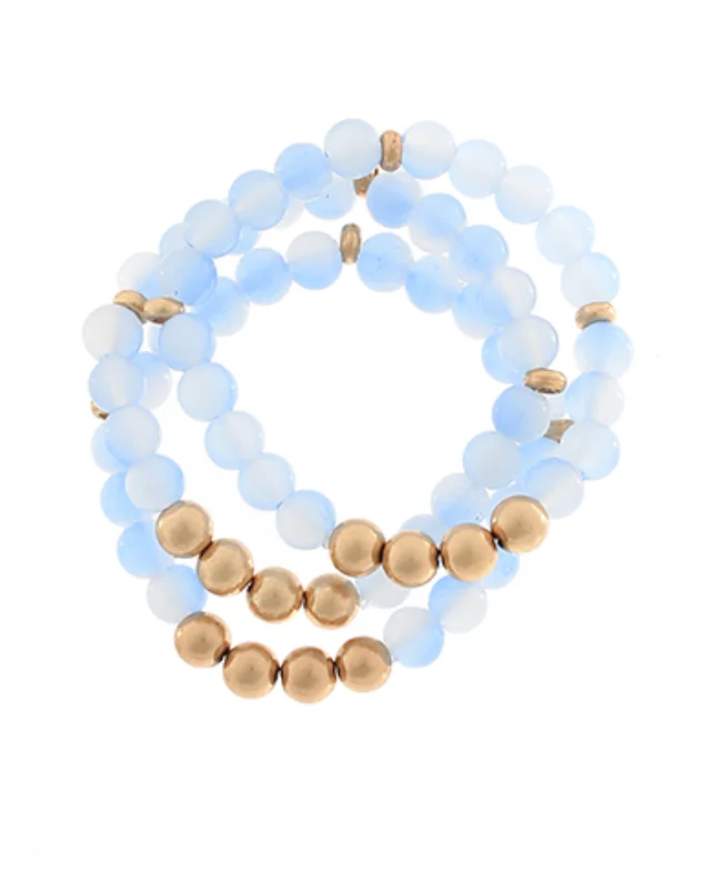 Warehouse Sale Baby Blue Clouds Bracelet Set