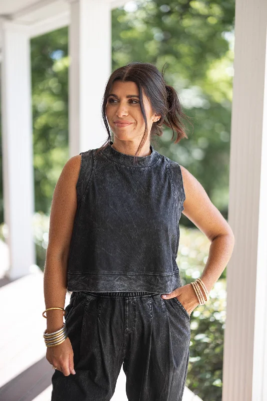 Season Finale Sale Cozy Comfort Black Knit Top