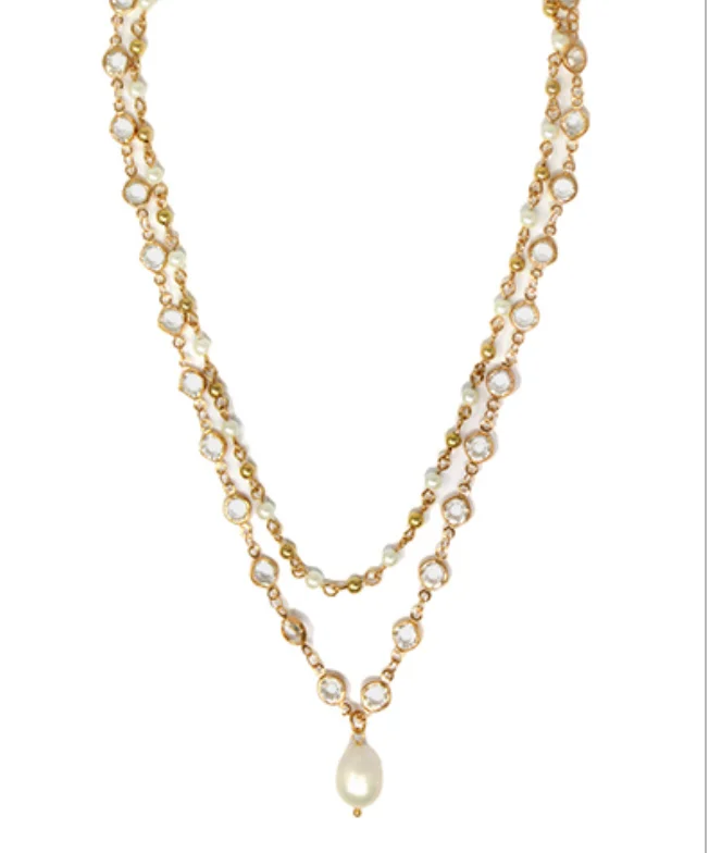 Early Access Eloise Pearl Crystal Necklace