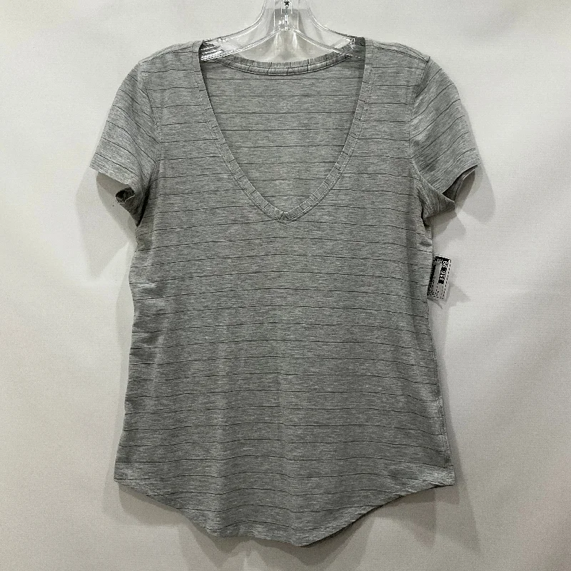 The Best Prices Grey Athletic Top Short Sleeve Lululemon, Size 4