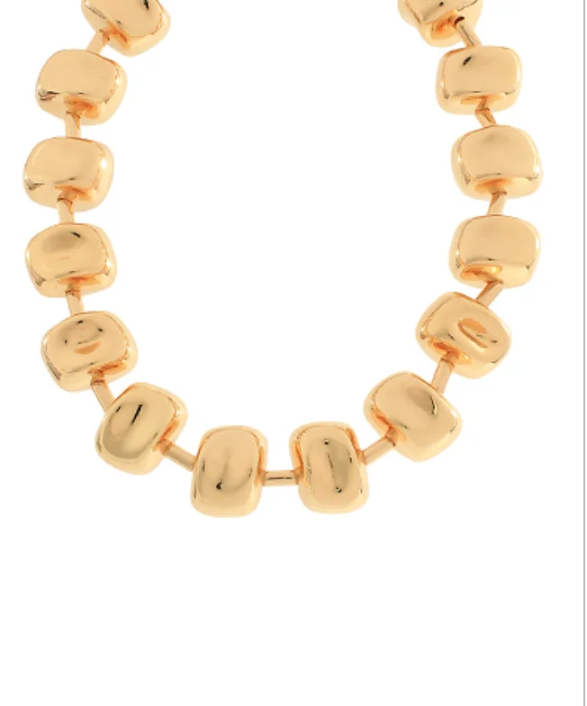Price Cut Isla Chunky Beaded Gold Necklace