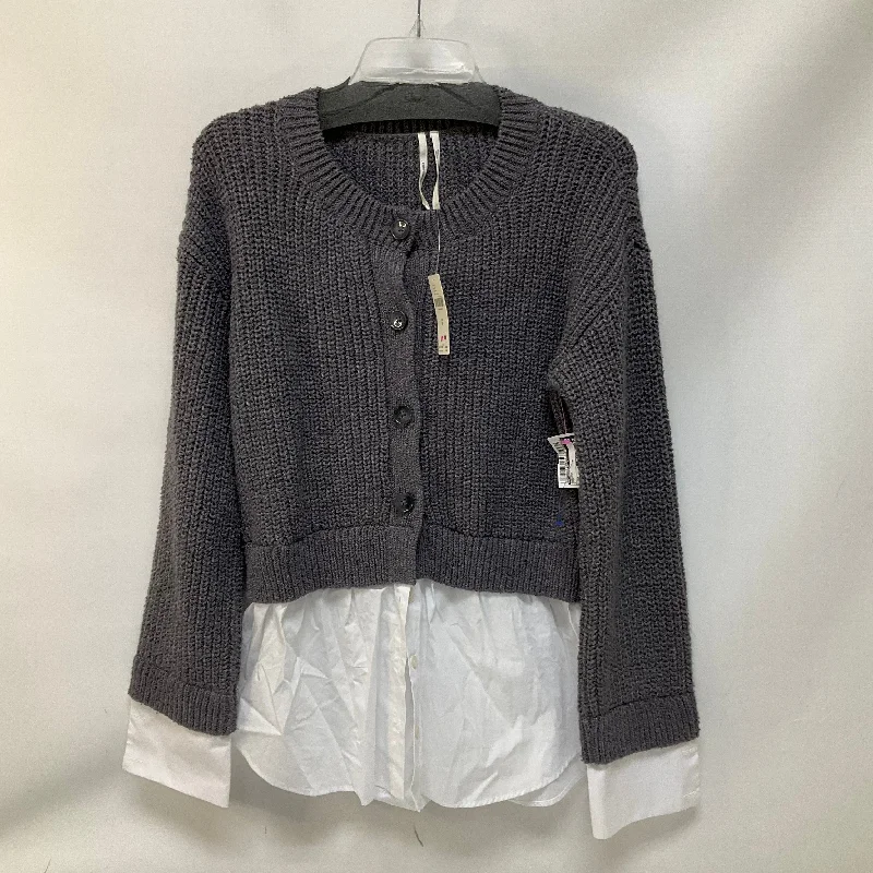 Factory Direct Sale Sweater By Anthropologie In Grey, Size: M