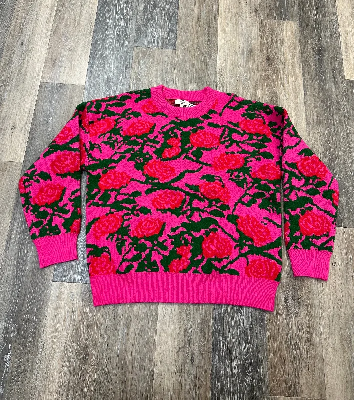 Last Chance Sweater By Entro In Floral Print, Size: L