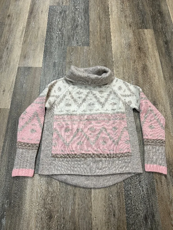 Limited Edition Sweater By Rd Style In Pink & Tan, Size: S