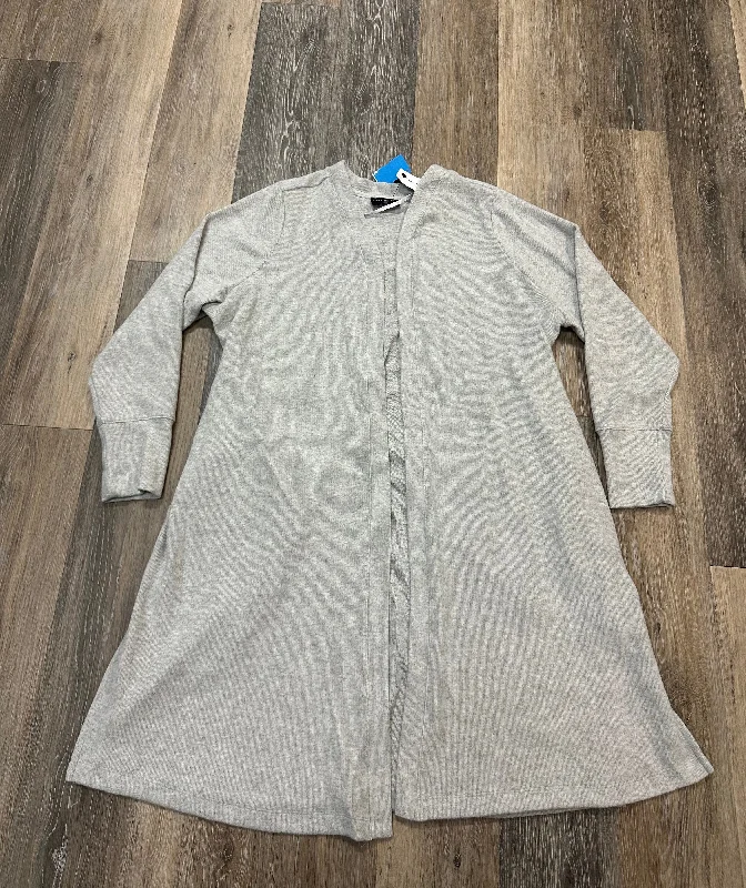 Seasonal Sale Sweater Cardigan By Lane Bryant In Grey, Size: 2x