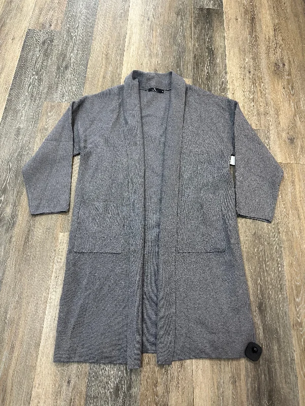 Inventory Reduction Sweater Cardigan By Lillusory In Grey, Size: Xl
