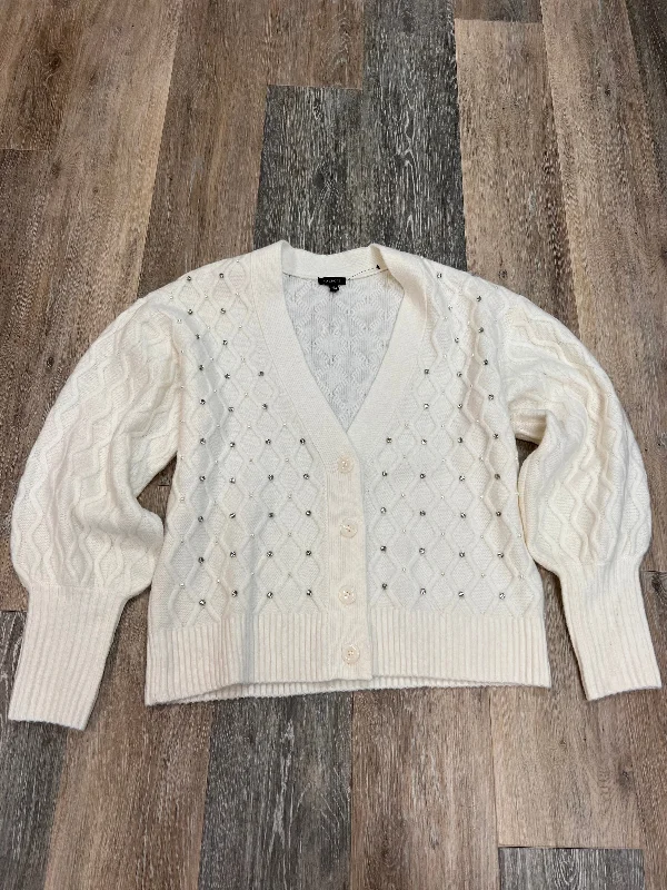 Anniversary Sale Sweater Cardigan By Talbots In White, Size: S