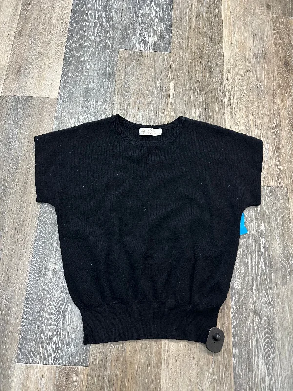 Low Prices Sweater Short Sleeve By Leela & Lavender In Black, Size: S