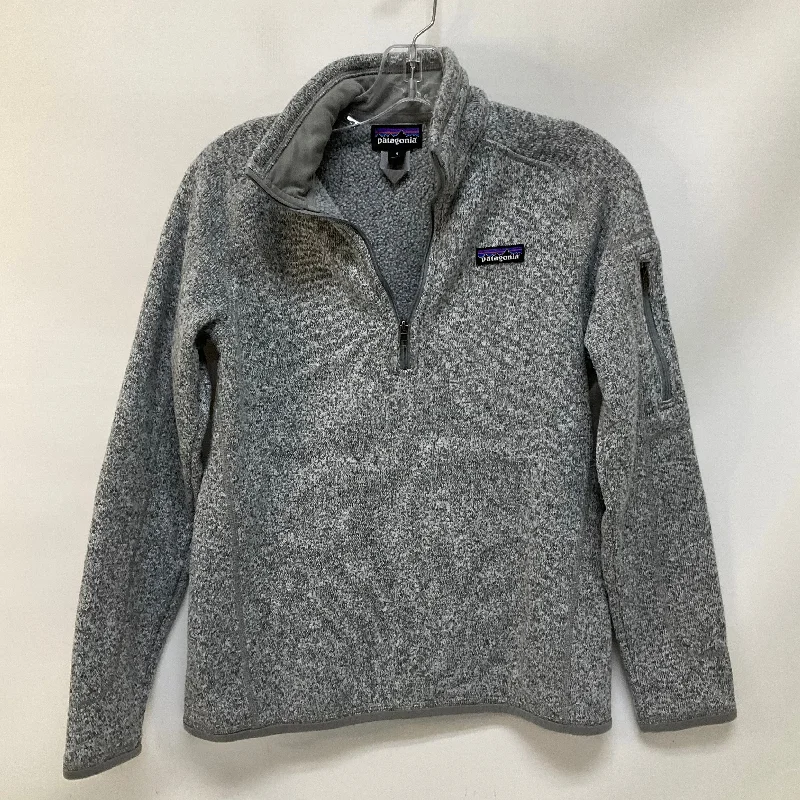 Year-End Sale Sweatshirt Collar By Patagonia In Grey, Size: M