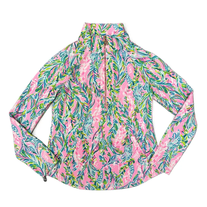 New Arrival Sweatshirt Designer By Lilly Pulitzer In Blue & Pink, Size: S
