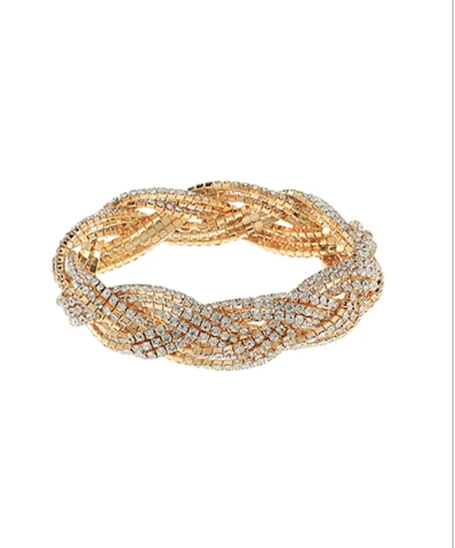 Price Buster The Medium Twisted Crystal Bracelet