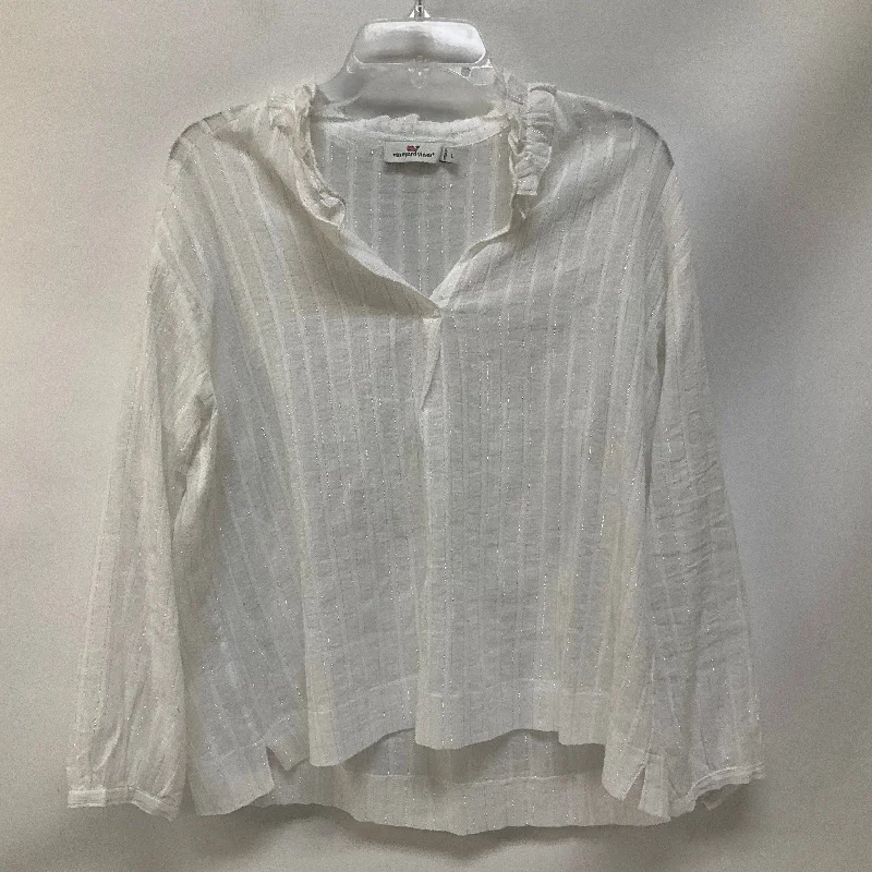 Big Discounts Top Long Sleeve Basic By Vineyard Vines In White, Size: L