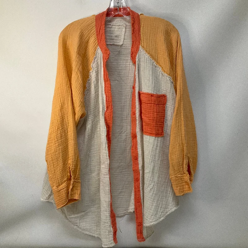 Blowout Deals Top Long Sleeve By Aerie In Orange, Size: L