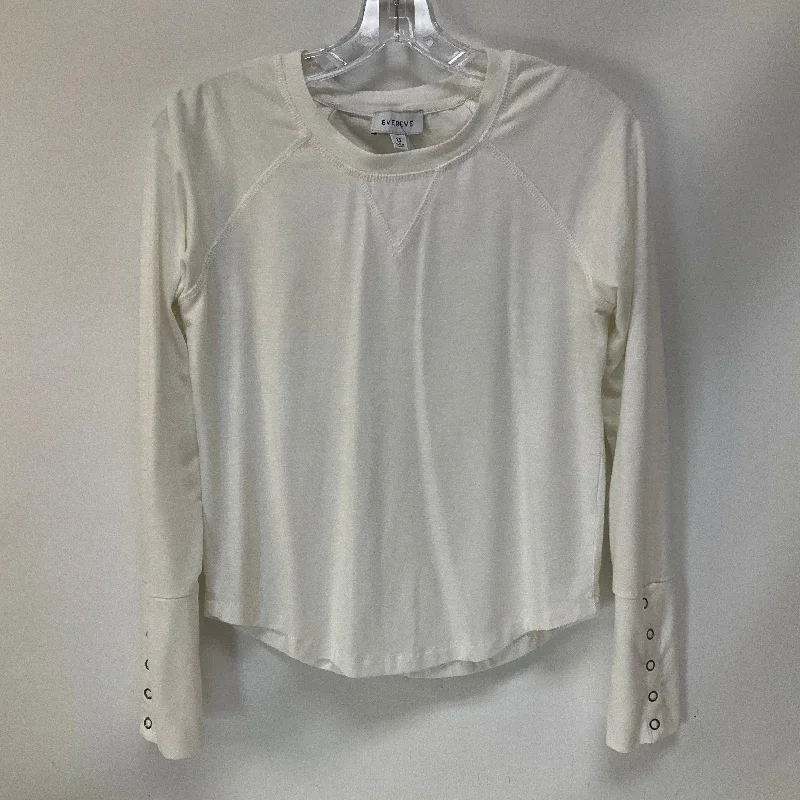 Blowout Deals Top Long Sleeve By Evereve In White, Size: Xs