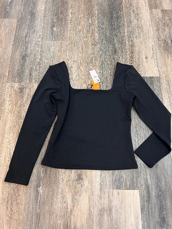 Shop and Save Top Long Sleeve By Express In Black, Size: M