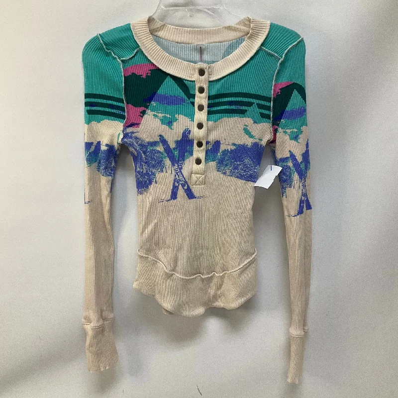 New Markdowns Top Long Sleeve By Free People In Multi-colored, Size: S
