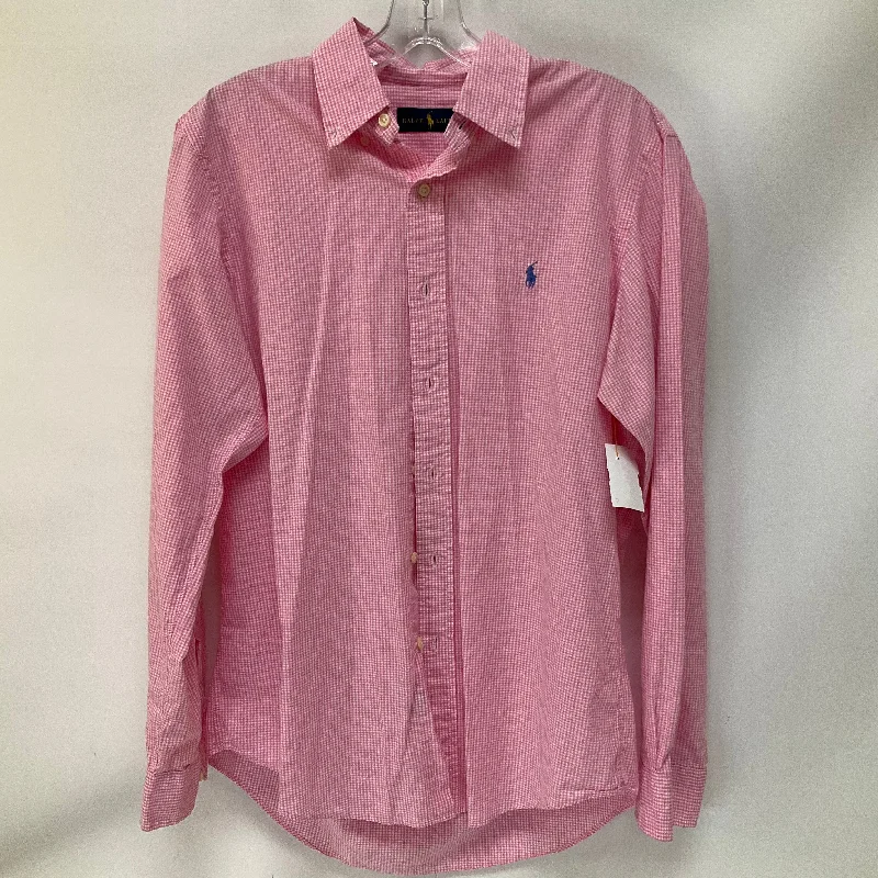 Exclusive Deal Top Long Sleeve By Ralph Lauren In Pink, Size: M