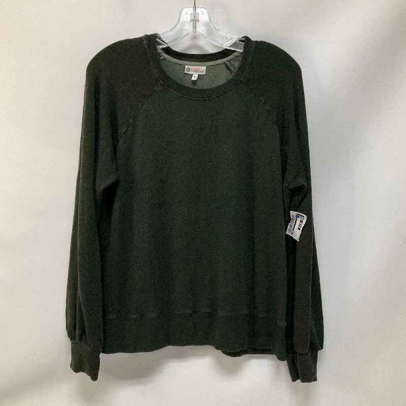 Season Finale Sale Top Long Sleeve By Sundry In Green, Size: S