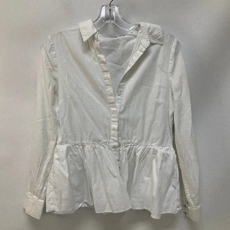 Limited Availability Top Long Sleeve By Teddi Sport In White, Size: 0