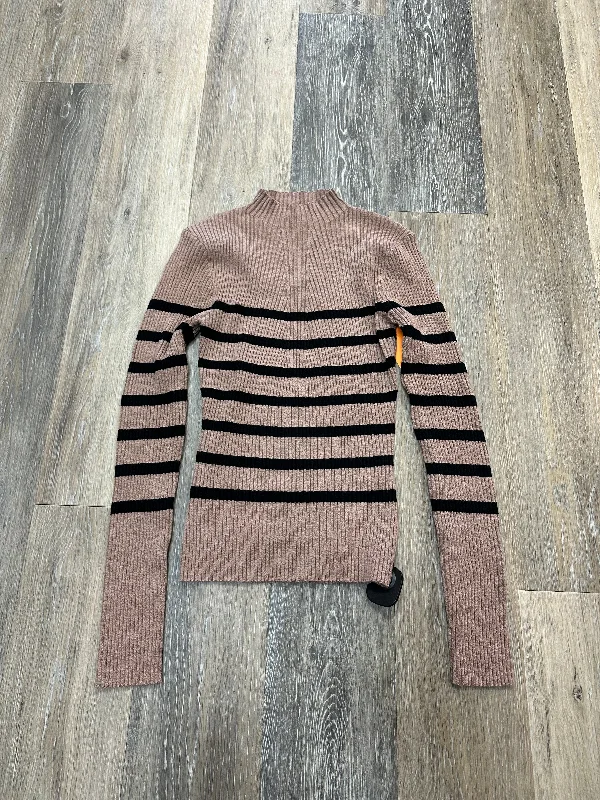 Savings Event Top Long Sleeve By The Workshop In Striped Pattern, Size: L