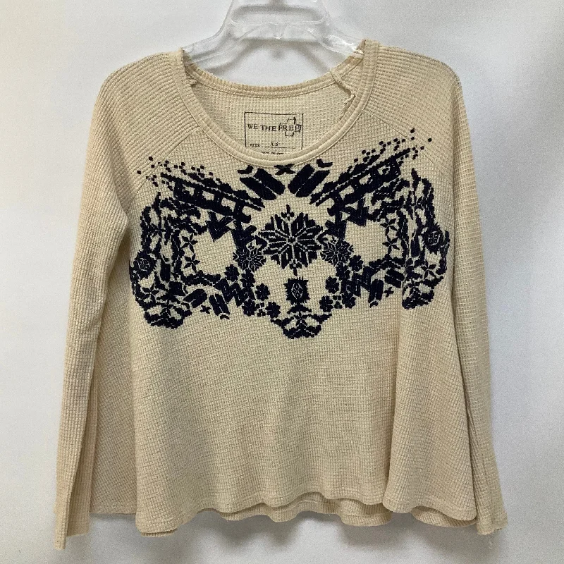 Epic Deals Top Long Sleeve By We The Free In Cream, Size: Xs