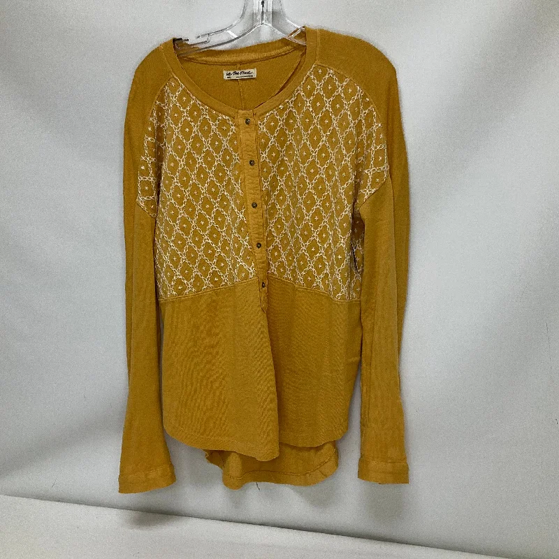 Price Reduction Top Long Sleeve By We The Free In Yellow, Size: S