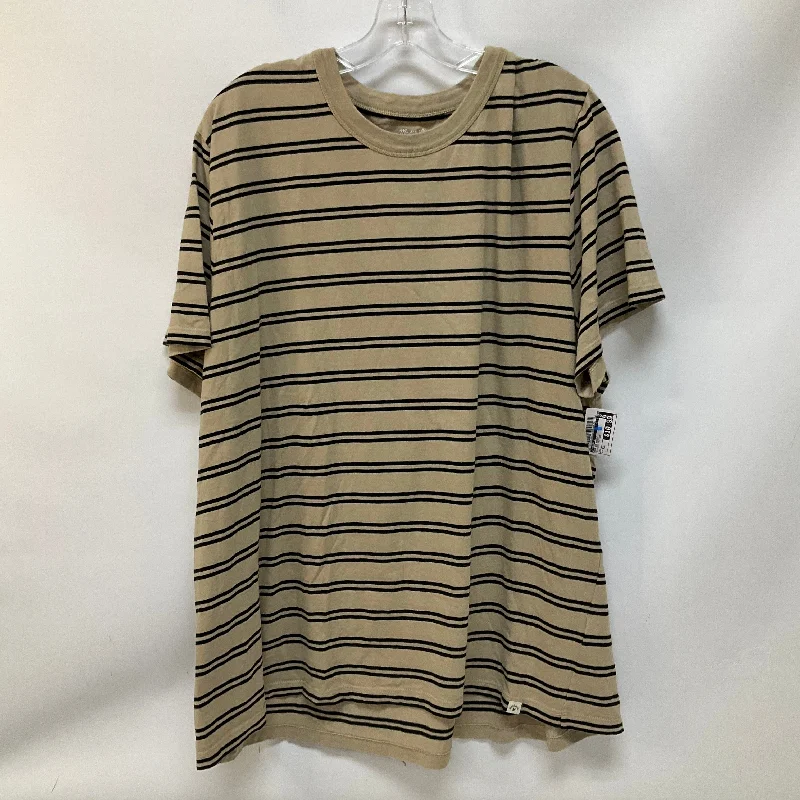 Limited Stock Top Short Sleeve Basic By Madewell In Striped Pattern, Size: Xxl