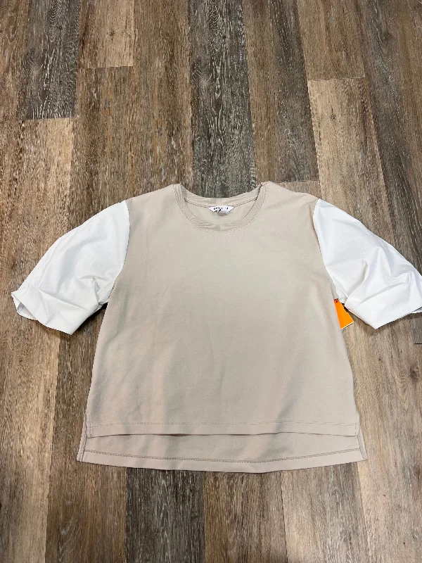 Massive Deals Top Short Sleeve By Athleta In Tan, Size: L