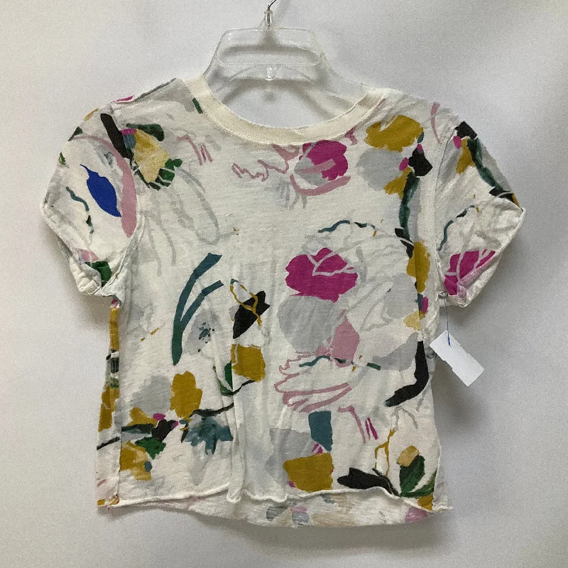 Act Now Top Short Sleeve By Maeve In Multi-colored, Size: Xxs